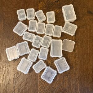 Clear Small Safety Pin Plastic Storage Containers